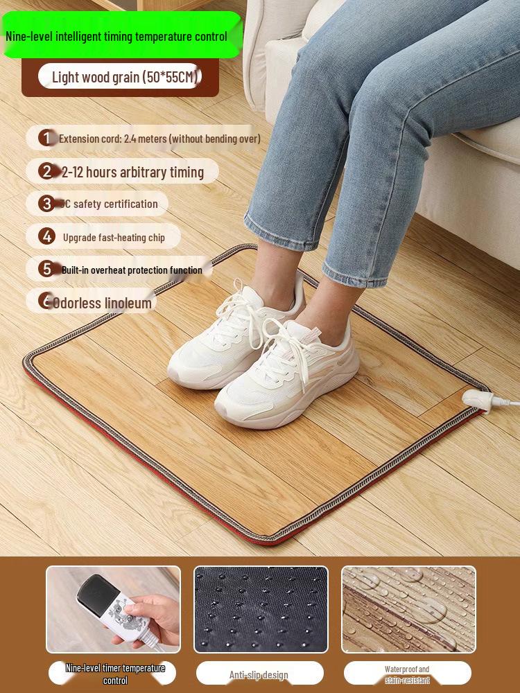 Электрическая грелка для ног: Офисный согревающий коврик для пола для женщин