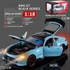 1/18 BENZ AMG крутая спортивная машина, модель из сплава, крутой звук и свет, детализированный салон, воссоздание деталей, изысканное настольное украшение