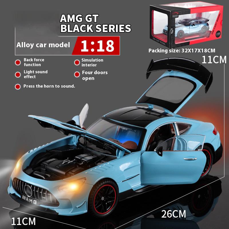 1/18 BENZ AMG крутая спортивная машина, модель из сплава, крутой звук и свет, детализированный салон, воссоздание деталей, изысканное настольное украшение