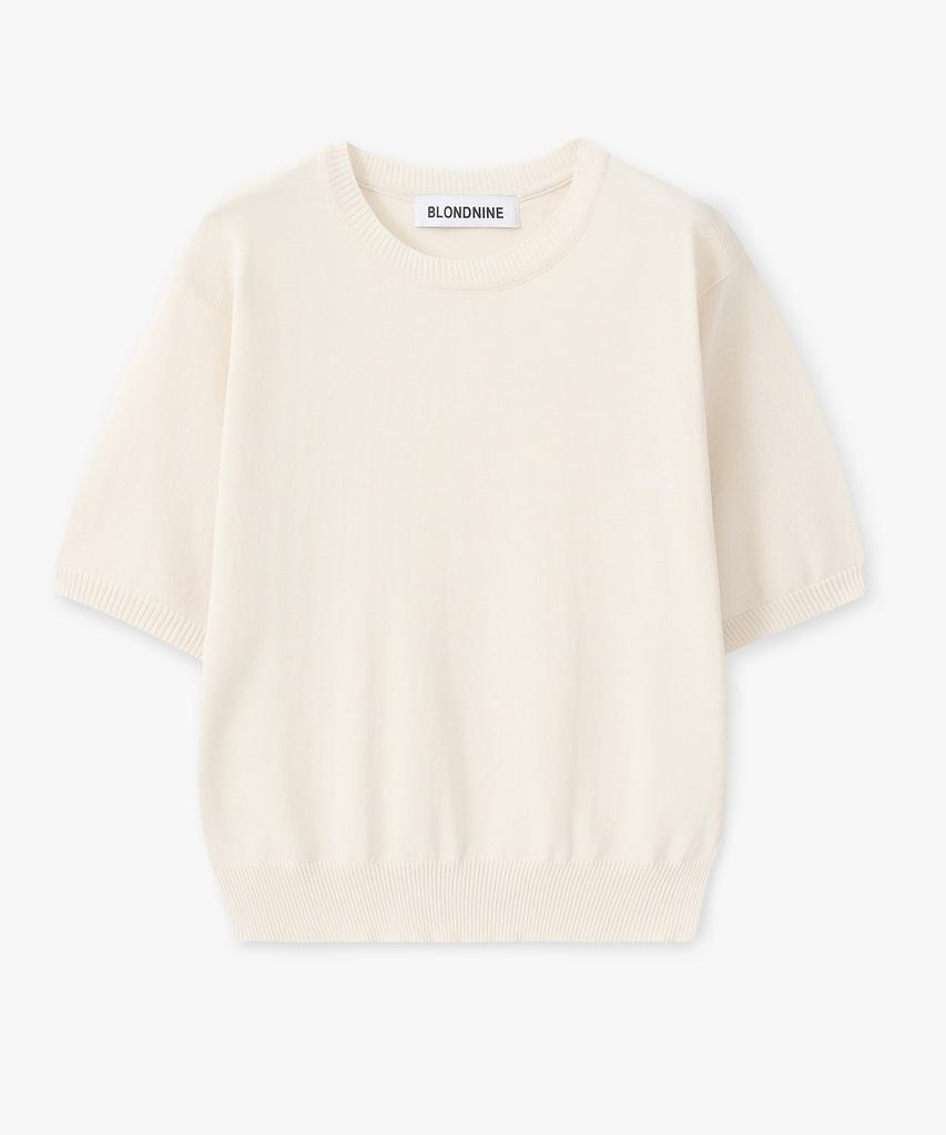 BLOND9 Cool Summer Round Knit Top ( 6 Colors )