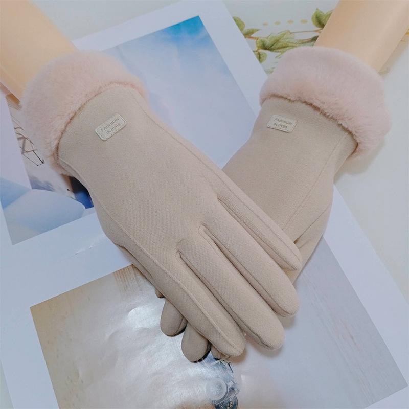 Осенне-зимние уличные велосипедные перчатки Ветрозащитные Морозостойкие Теплые Сенсорные Пятипалые Перчатки для Вождения и Велоспорта