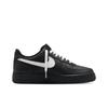 Nike Кроссовки Air Force 1, нескользящие, износостойкие, увеличивающие рост, низкие, для скейтбординга, унисекс, черные с белым, FZ0627-010(Команда577-)