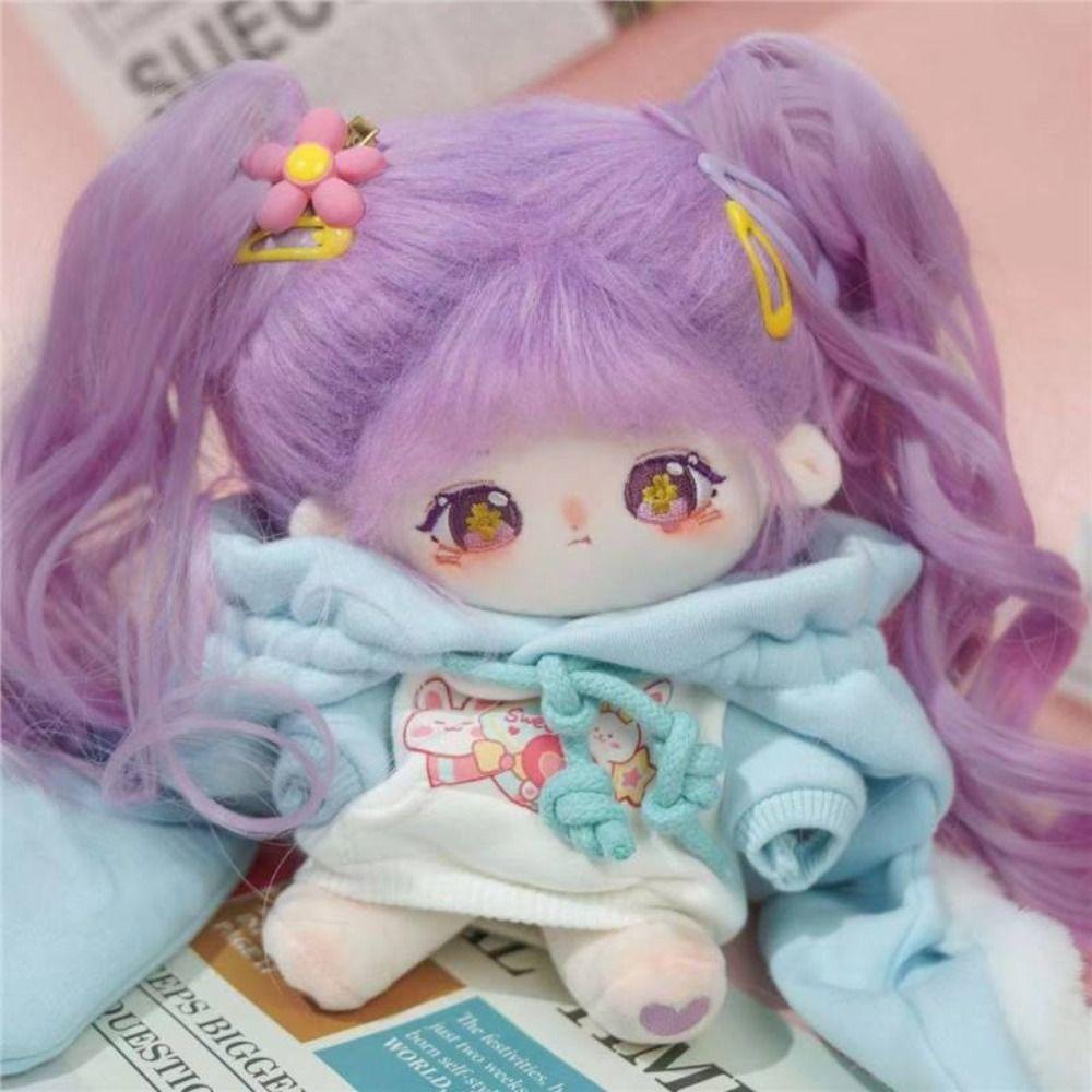 Красивая одежда для 20-сантиметровой хлопковой куклы, модная толстовка, трендовый K-pop наряд для плюшевых кукол