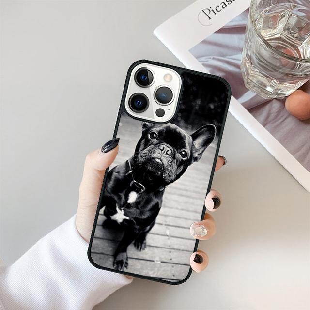 Cute Puppy French Bulldog dog Phone Case Cover For iPhone 17 Air 15 16 Pro Max 14 13 12 11 Pro Max Plus Coque