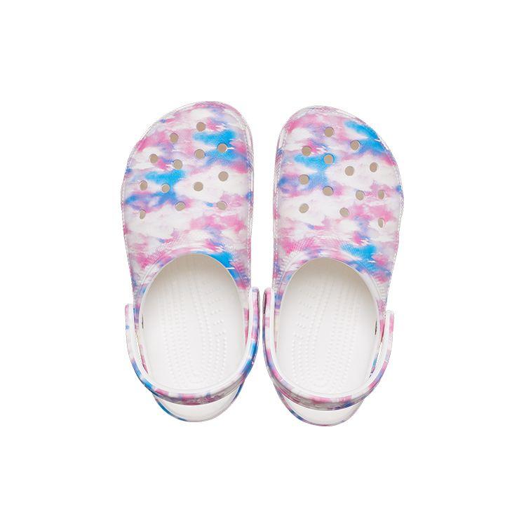 Crocs Классические кроксы унисекс розово-белые из дышащей ЭВА для улицы 207567-94S