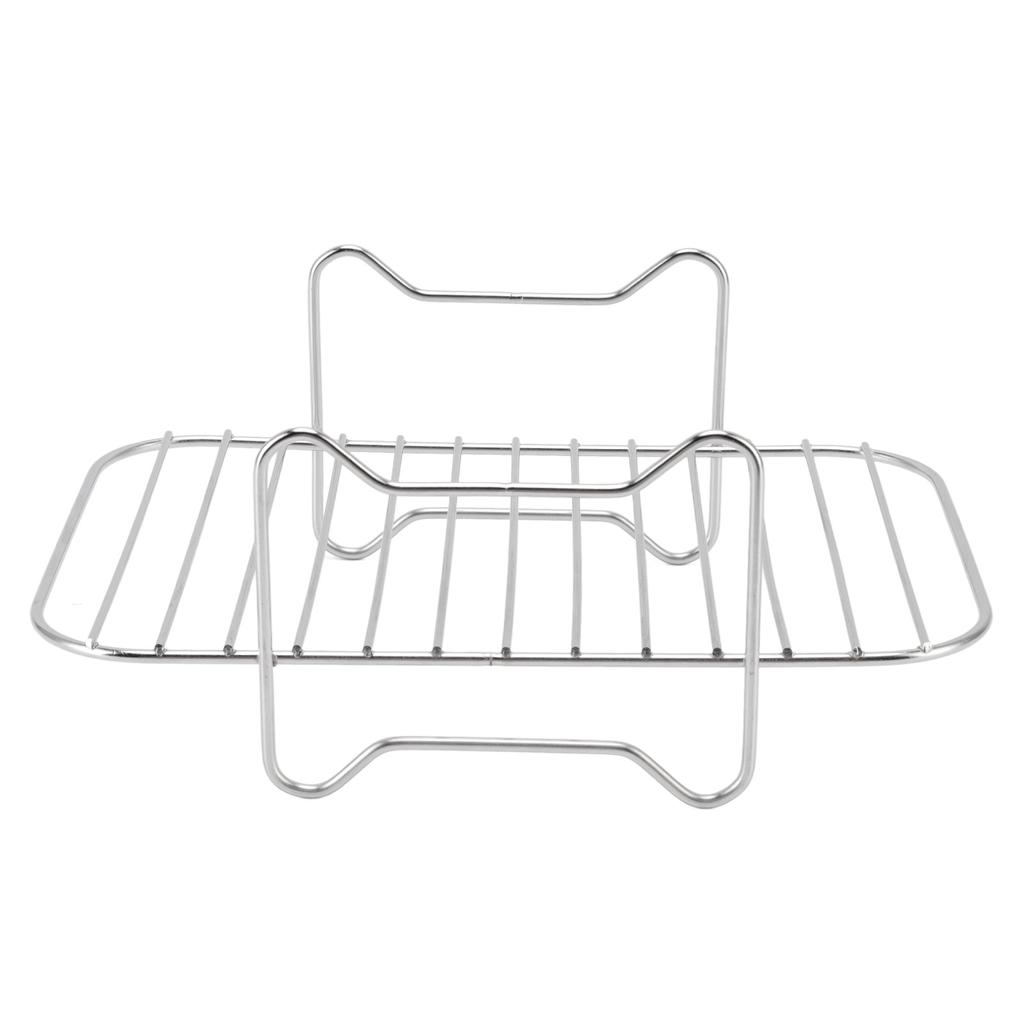 Fryer Stainless Steel Rack Fryer Accessories Multi Purpose Grilling Holder Outdoor BBQ Tools