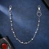 New Engraved Dice Retro Double-layer Trouser Chain Retro Hip-hop Trend Versatile Trouser Chain Waist Chain