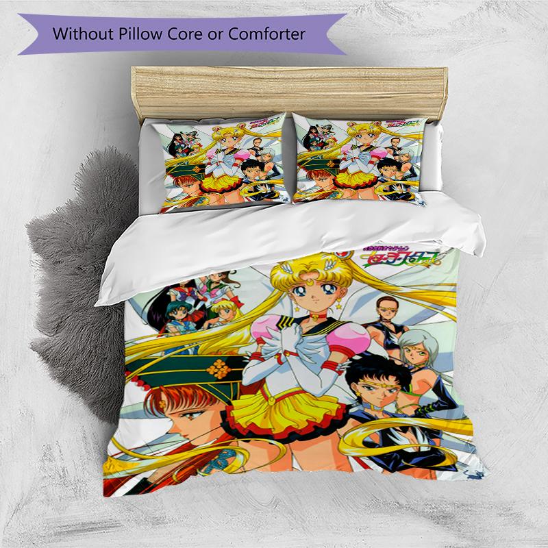 Sailor Moon Print Flannel Blanket, Soft Warm Lightweight Throw Blanket for living Room,Sofa Bed Camping office
