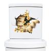 DIY Cat Wall Decal 3D Toilet Seat Decal Creative Cat Toilet Sticker  Wall Decor