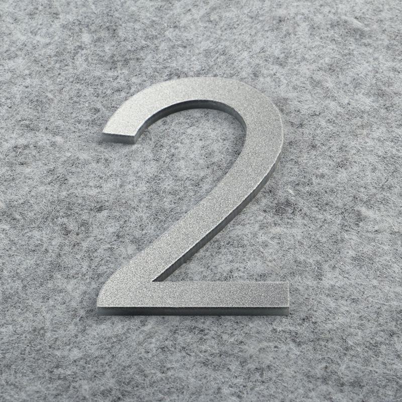 Матовая бронза золото 3D акриловые буквы номер дома настенные наклейки