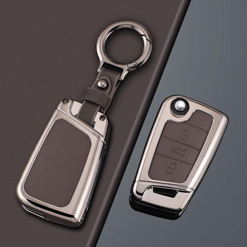Volkswagen Lavida Key Cover (2023-2025) - Fresh design, full-coverage leather, perfect for men.