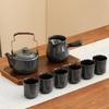 Qianli Jiangshan Tea Set Gift Box Set Household High-end Complete Set of Kung Fu Coarse Ceramic Beam Pot Chinese Gifts