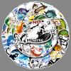 50 Fishing Graffiti Stickers Personalized Cartoon Outdoor Decoration Water Cup Suitcase Fishing Box Stickers