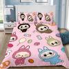 Милый 3D постельный комплект Labu из 2/3 предметов для спальни, Детский подарок, Подростковый, Взрослый, Микрофибра, Двуспальный, Пододеяльник на молнии, Декор комнаты