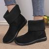 New Short Tube Splicing Casual Flat Bottom Short Boots One Pedal Sleeve Monk Socks