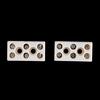 2Pcs 8 Hole 2W8H High Temperature Resistant Ceramic Terminal Block 15A 250V