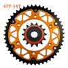 Motorcycle 45T~52T 13T 14T Front Rear Sprocket Chain Wheel For SUZUKI DR250 DR350 RM250 RM250P RV90 RM 250 DR 350 DR-Z DRZ 400