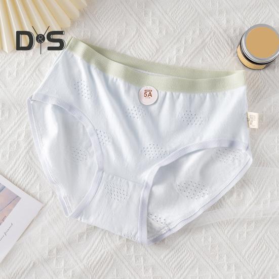 Трусики для школьников, бесшовные, со средней талией, с высокой эластичностью, с отверстиями, с хорошей воздухопроницаемостью, однотонные, облегающие, тонкие, повседневные, спортивные трусы для женщин