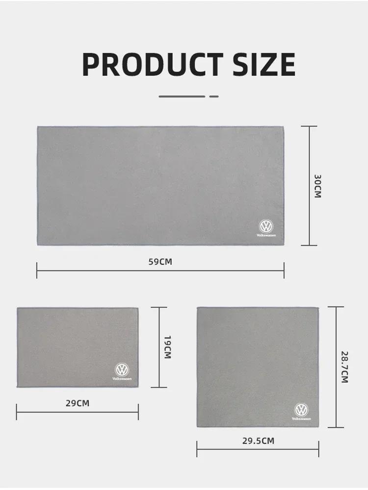 lmn1 ·Car Interior Cleaning Tools Microfiber Towel Wiping Cloth Clean Rag For VW GTI Polo Golf Passat Tiguan Arteon Touareg Taigo