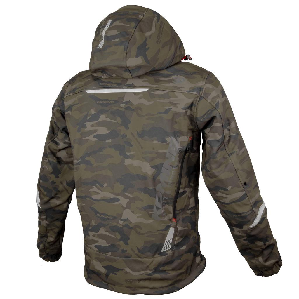 Зимняя защитная парка KOMINE Soft Shell для мотоциклов, камуфляж XL 1066, для защиты от холода весной и весной, стандарт CE, уровень 2, эластичный материал