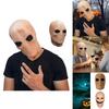 Зловещая Хэллоуин Злой Безликий Человек Латексная Маска Жуткий Череп Инопланетянин Маска на Все Лицо Головной Убор