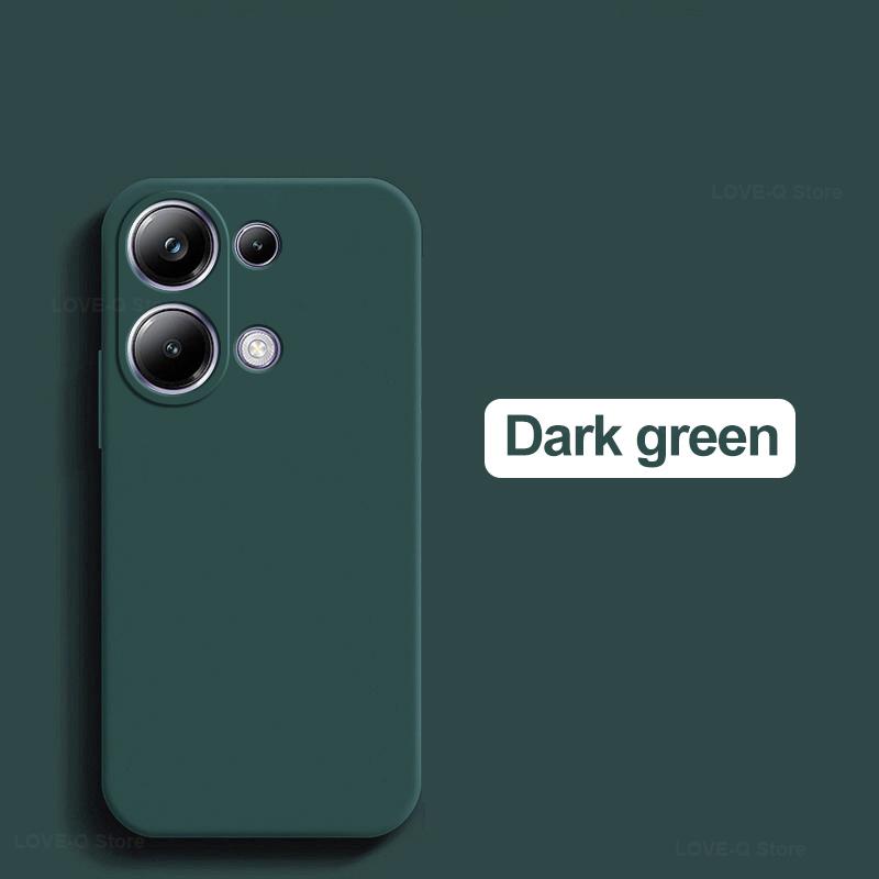 Чехол для телефона Poco M6 Pro, силиконовый однотонный защитный чехол от падений и столкновений для Xiaomi Poco M6 M 6 Pro M6Pro PocoM6 Pro
