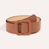 Women's Simple Anti-Allergic Buckle Decorative Wide Belt