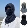 Men Summer Riding Headgear with Drawstring Design Multi-Functional Sun Protection Face Guard Ice Silk Quick-Drying 3 In 1 Neck Gaiter