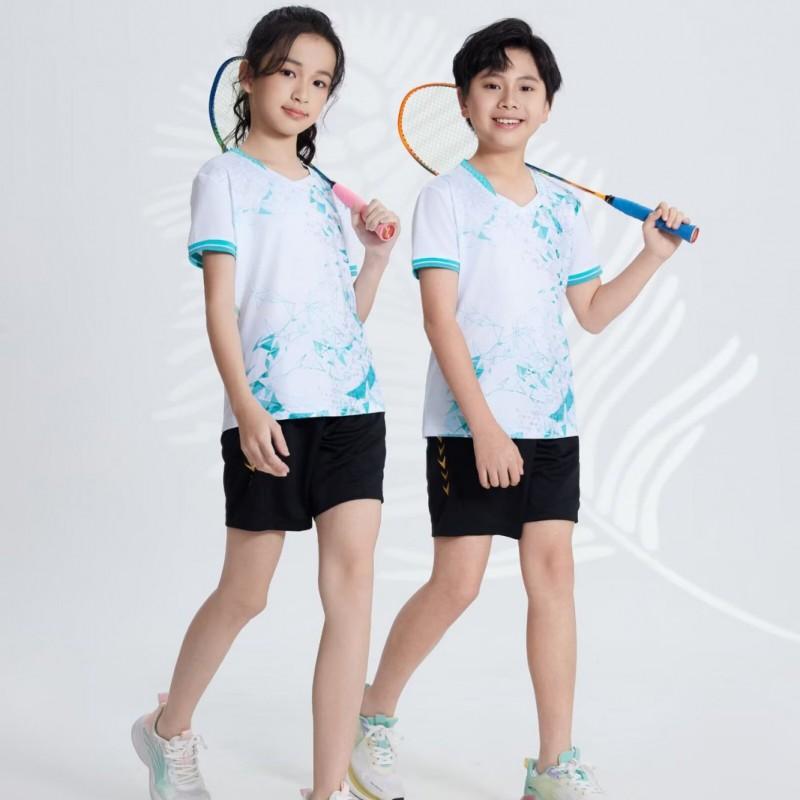 Quick-Dry Breathable Sport Training Jersey Set Table Tennis Badminton Volleyball Adults Kids Athletic Wear