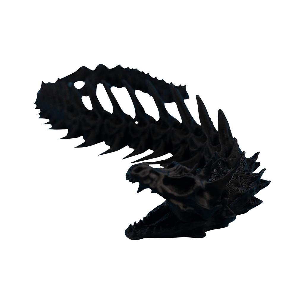 3D-печатные подвижные кости змеи, игрушки-кости животных, украшения для дома, комнаты, автомобиля, настольные украшения, суставы могут двигаться, крутые игрушки-кости змеи, напечатанные на 3D-принтере