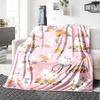 Hello Kitty Garden Party Gift Customize Your Name Ultra Soft Perfect For Sofa Couch Office Bed Picnics Ideal For All Seasons Modern Style Ideal Gift