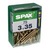 Набор из 75 саморезов по дереву SPAX, потайная головка pozidriv, Диаметр 3 мм x Длина 35 мм - 4081020300352