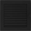 Vent Cover 22x22 Black with Blinds