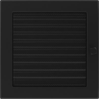 Вентиляционная крышка 22x22 черная с жалюзи
