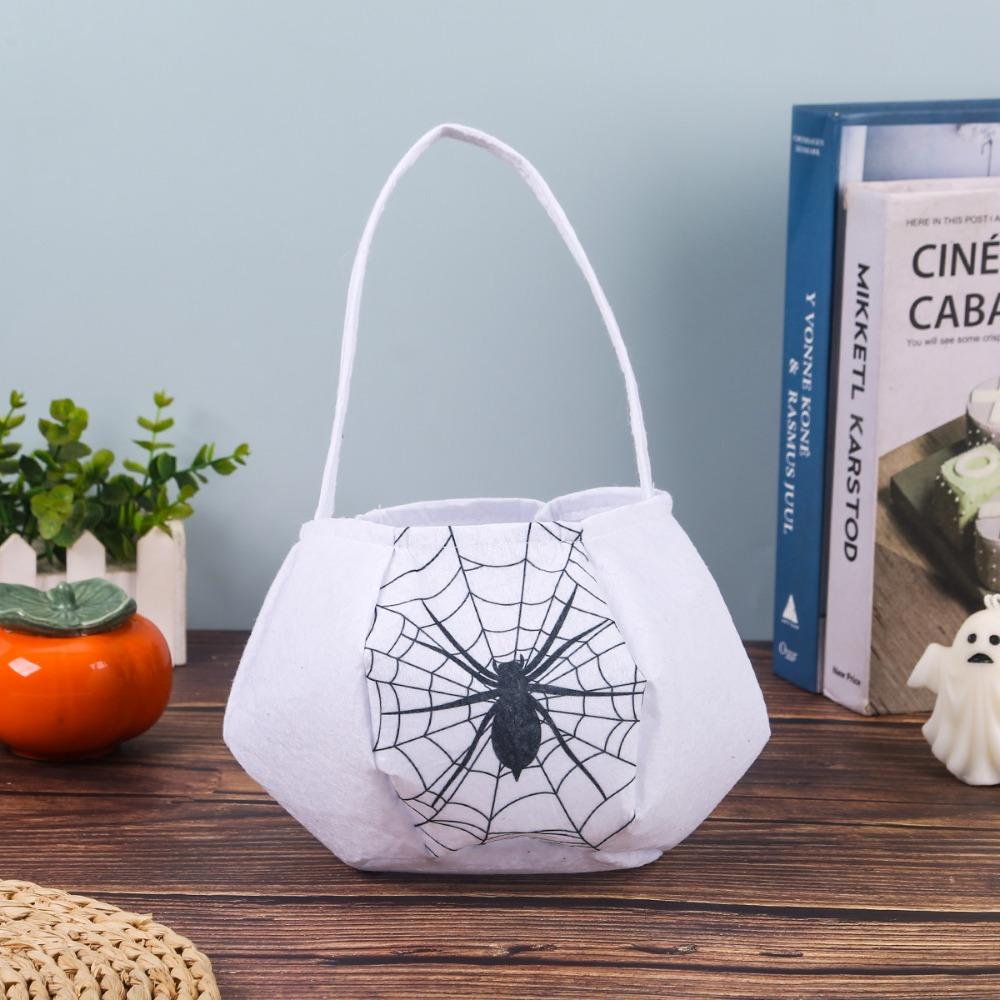 Trick or Treat Halloween Candy Bag Ghost Trick-Or-Treat Candy Basket Pumpkin Candy Bucket Gift