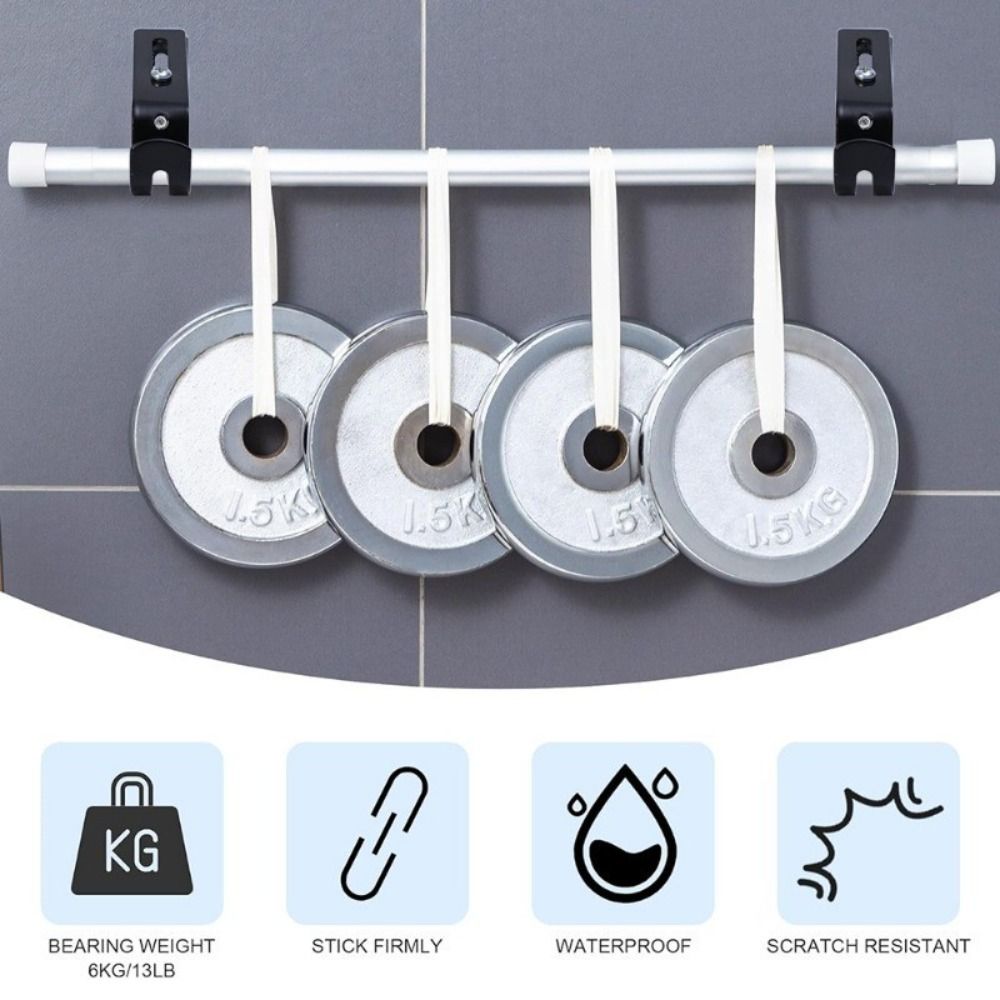 1pc Adjustable Curtain Rod Holder Metal Window Curtain Rod Support Drapery Rod Holders  for Wall