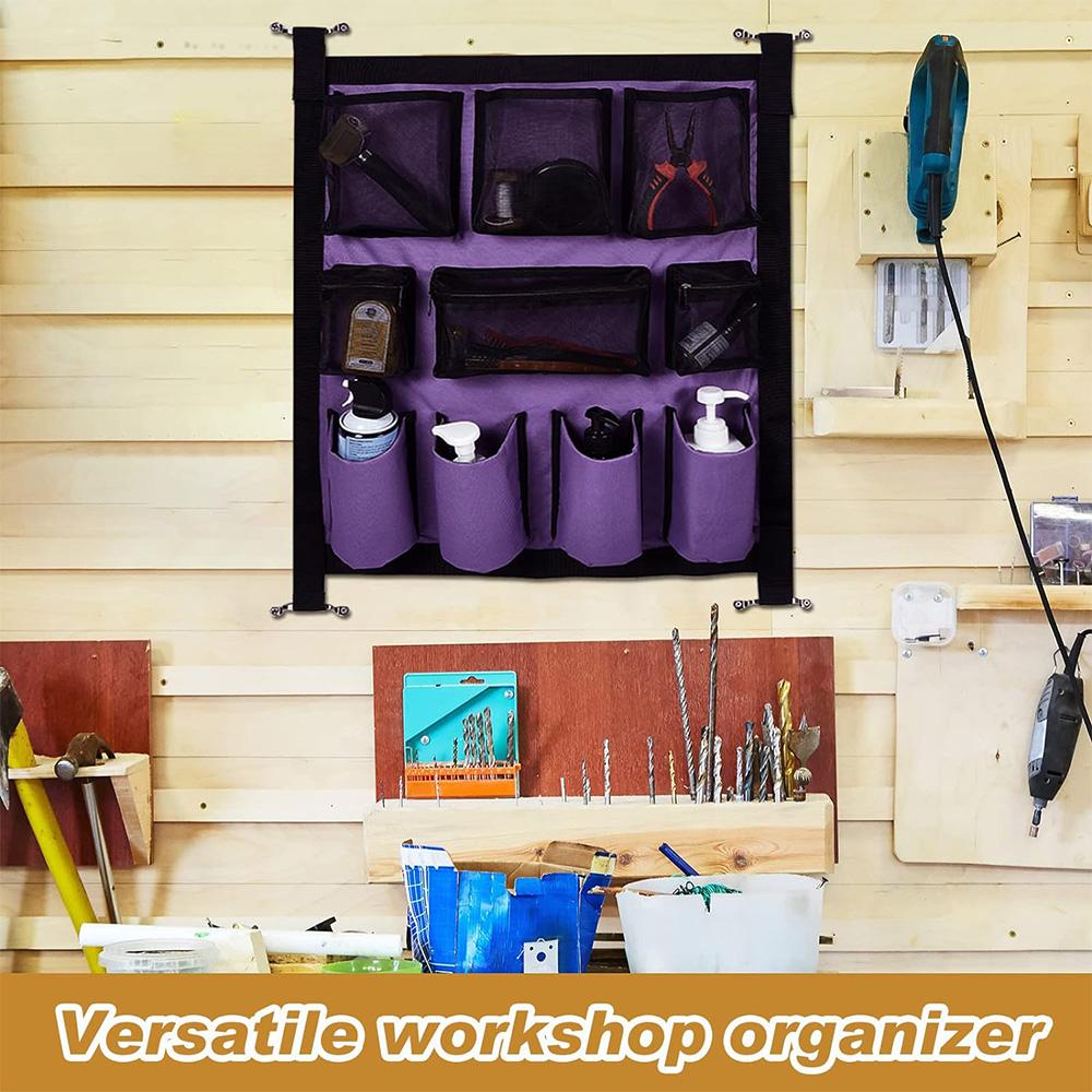 1 х Фиолетовая сумка для груминга прицепа для лошадей Органайзер для прицепа для лошадей + Ручки и винты