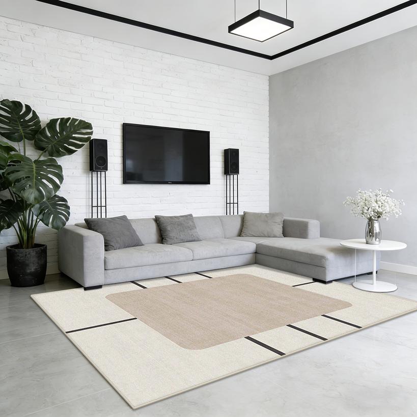 Modern Minimalism Decoration Living Room Carpet Study Room Non-slip Washable Tables Chair Mat Bedroom Bedside Fluffy Plush Rug
