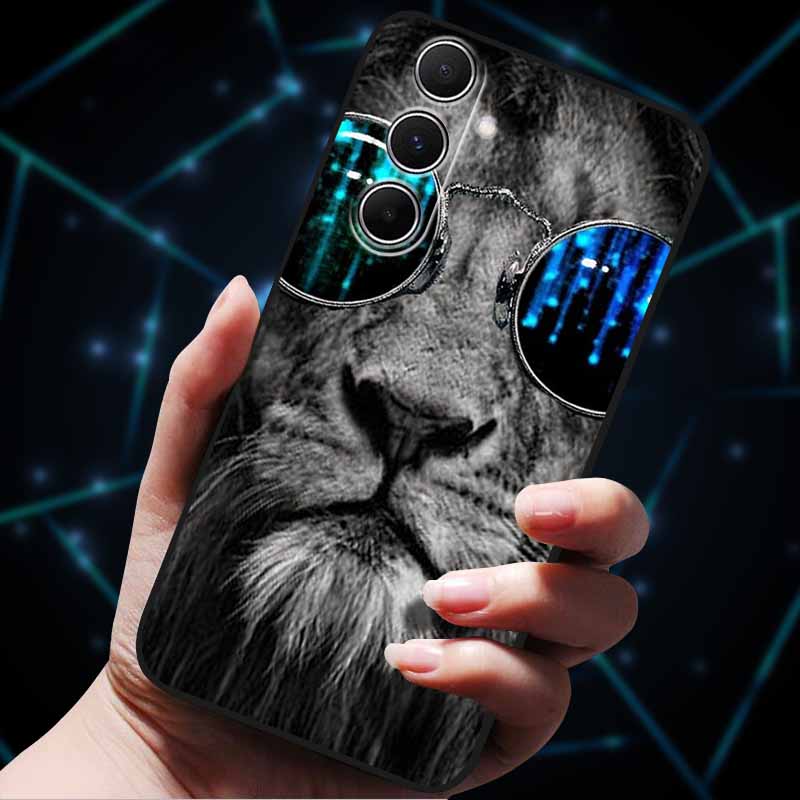 For Samsung A16 A36 A56 A26 A06 A05 A05S 4G 5G A55 A25 A35 Cases Animals Soft TPU Silicone Phone Case For Samsung Galaxy A55 Bag