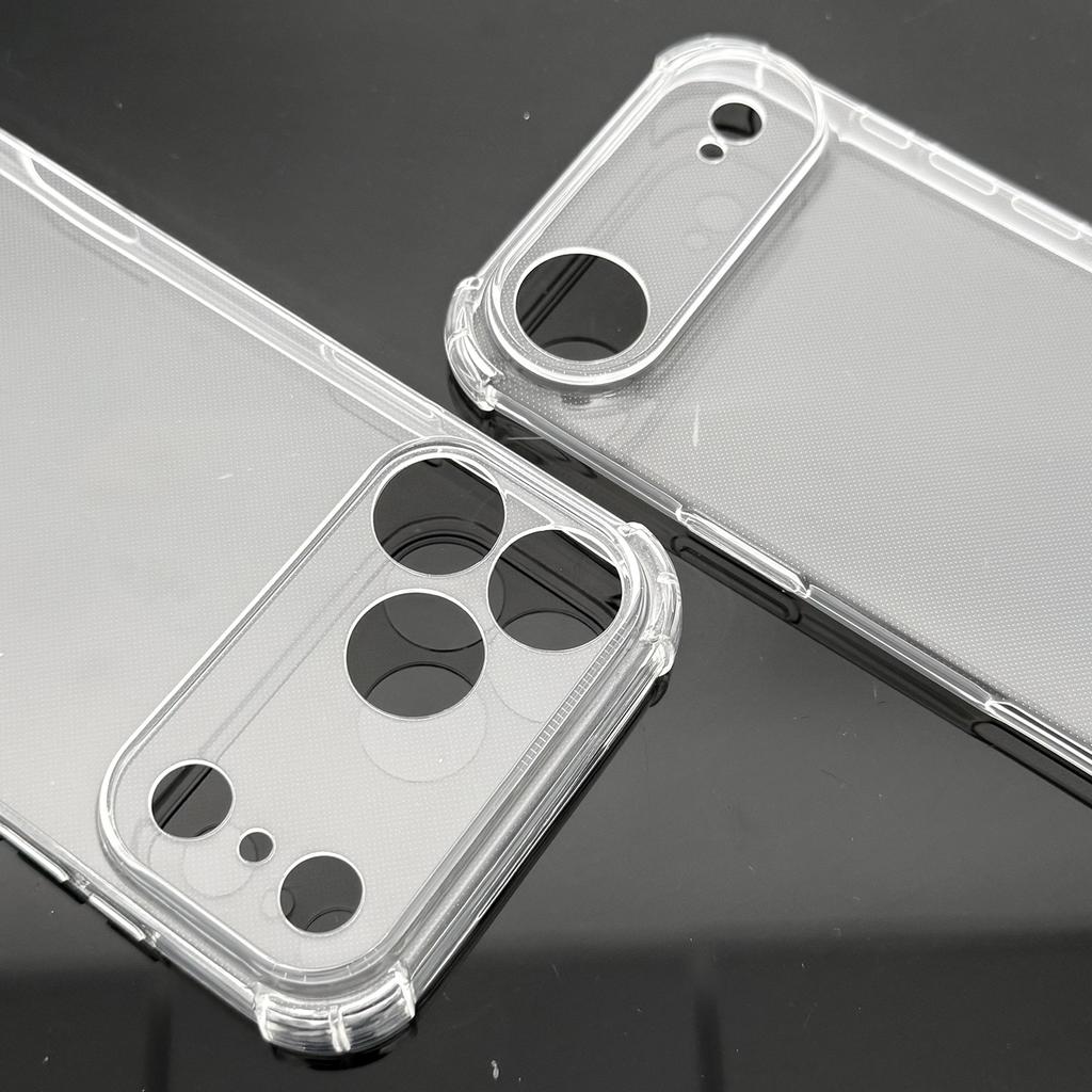 Прозрачный противоударный чехол для iPhone 17 17 Air 17 Pro 17 ProMax Устойчивый к царапинам Углы Защита от пожелтения Приподнятая защита камеры