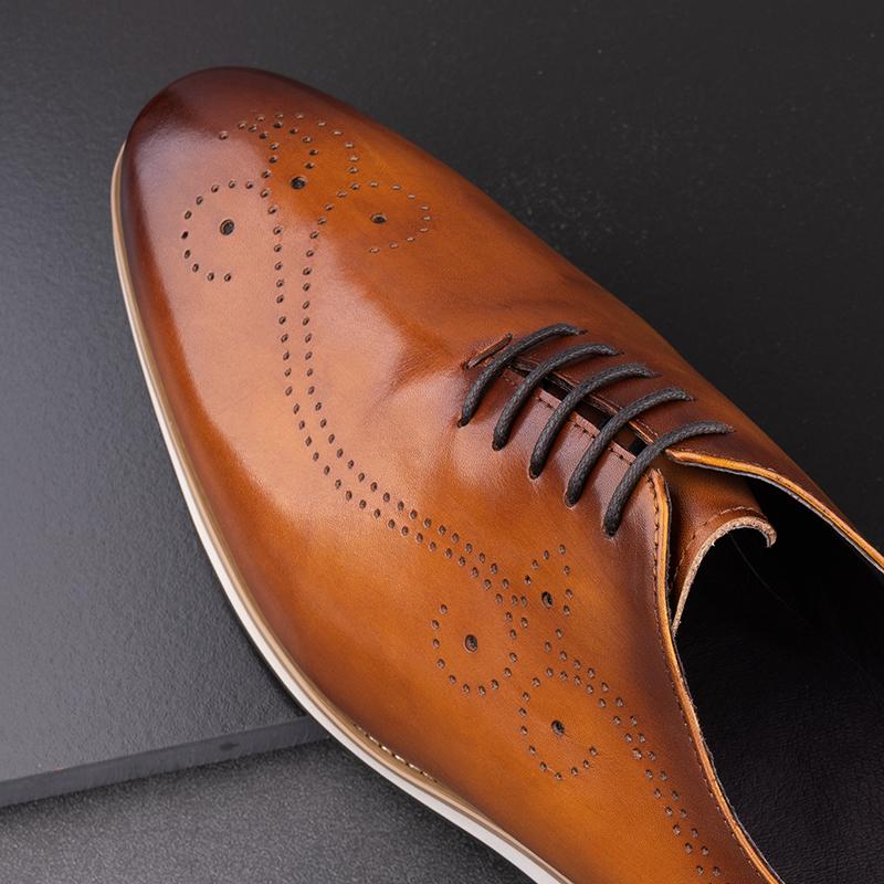Модная Мужская Обувь Кожаные Оксфорды Для Мужчин Zapatos De Hombre Элегантный Дизайн Удобная Подошва Из ЭВА Резины Туфли Для Официального Мероприятия Офиса Мужские Туфли