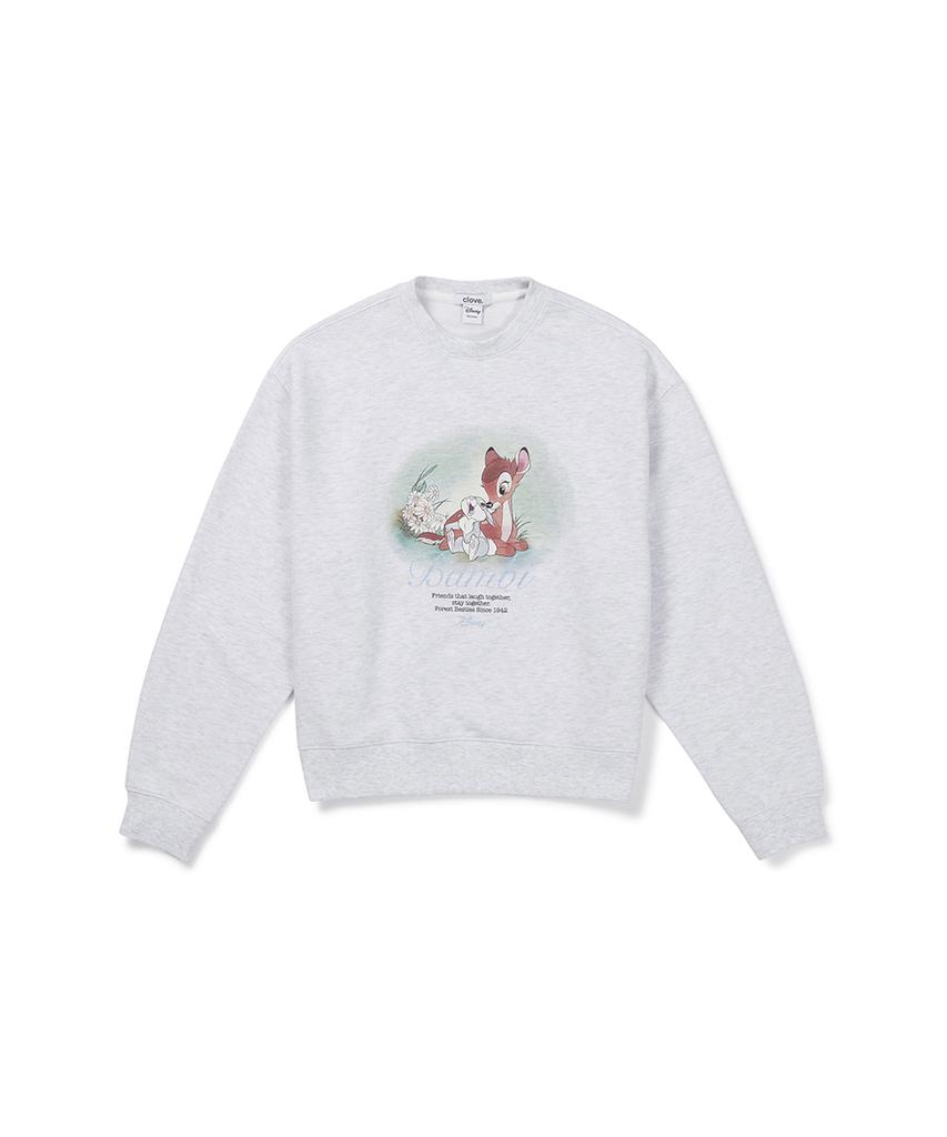 CLOVE [26Fw CLOVE] Худи Bambi (Светло-серый)