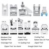 11 шт./компл., детали прижимных лапок для бытовой швейной машины, стеганое шитье, молния, комплект прогулочных лапок