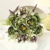 Simulated Flower Artificial Peony Flowers Realistic Exquisite Faux Floral Arrangement for Home Wedding Party Decoration