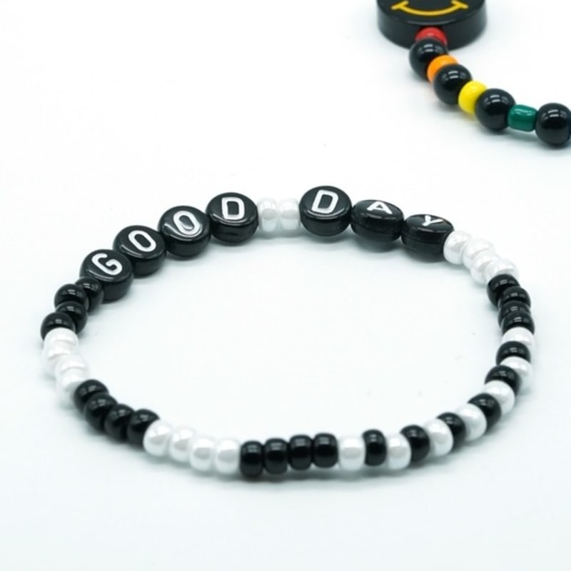 BONBEAU Mono smile initial Bracelet set (2 types)