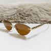 New Fashion Rimless Cat Eye Female Sunglasses High Quality Vintage Metal Frame Sun Glasses Shades UV400 Eyewear