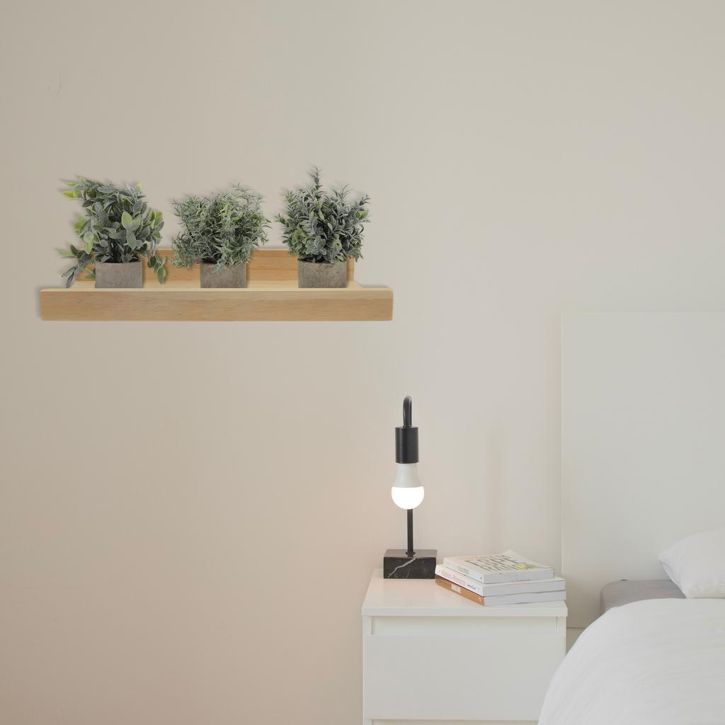 Деревянная плавающая полка для хранения вещей, современная настенная полка для декора спальни, книга