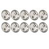100pcs Blank Pin Button Round Safety Badge Emblem Medal Parts Supplies for Handicraft Gifts Souvenirs