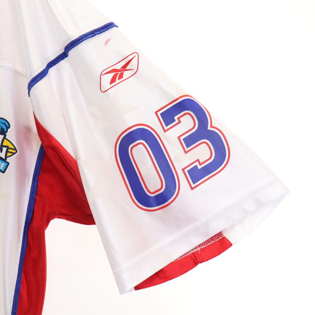 Reebok Рубашка с коротким рукавом L Белая система НФЛ Футбол Мужская Б/у