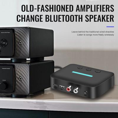 Bluetooth 5.0/5.3 аудиоресивер 3,5 мм AUX Jack U Disk NFC RCA стерео музыкальный беспроводной адаптер с микрофоном для автомобильного динамика Bluetooth